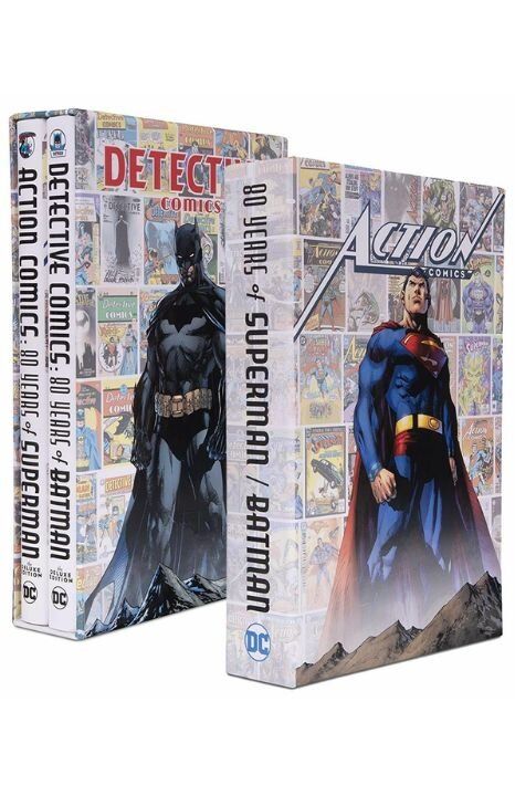 SUPERMAN BATMAN 80 YEARS SLIPCASE SET HC