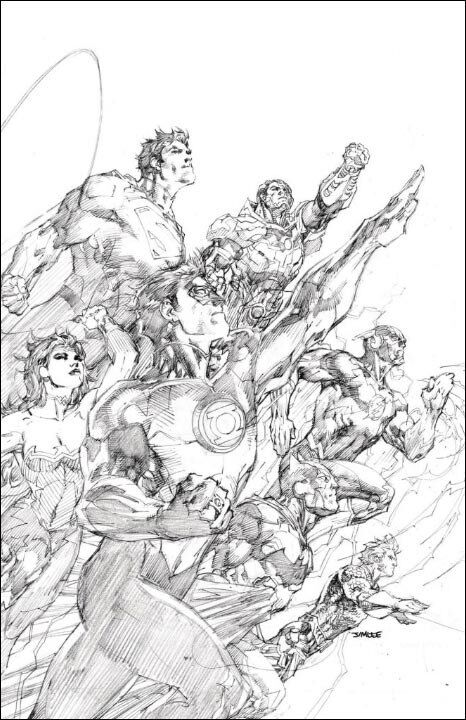 JUSTICE LEAGUE UNWRAPPED BY JIM LEE HC