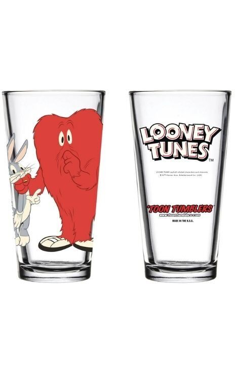 LOONEY TUNES BUGS & GOSSAMER GLASS